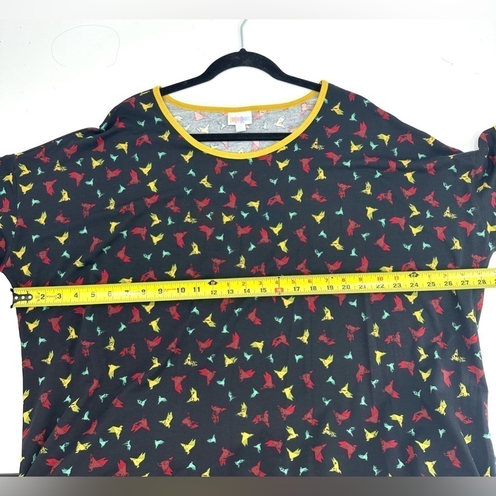 Lularoe Irma Tunic Top Womens 2XL Colorful Origami Birds Soft Stretch Comfy NWT - Picture 6 of 8